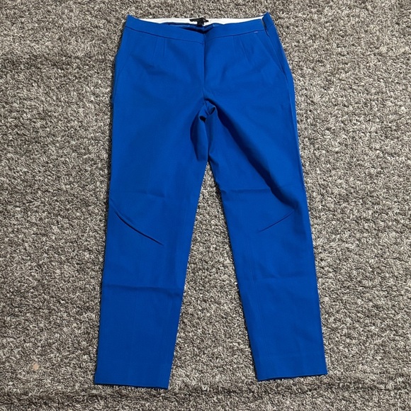 J. Crew Vibrant Blue Chinos ankle look - Picture 2 of 11